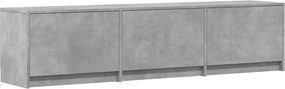 vidaXL Ντουλάπι TV Σκυρόδεμα 165 x 34 x 40 εκ. Επεξεργασμένο ξύλο