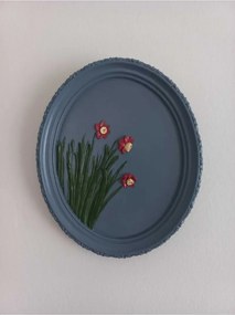 Stewehome οβάλ διακοσμητικό τοίχου από πέτρα 21x17 cm