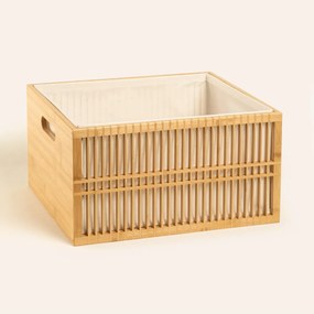 Stewehome Φυστικό καλάθι από μπαμπού Πολύχρωμο 38x33 cm