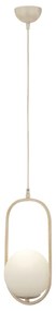 Φωτιστικό Κρεμαστό LORN Λευκό Μέταλλο/Γυαλί 17x90cm - Γυαλί - 14780166
