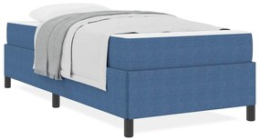 vidaXL Σκελετός Κρεβατιού Άλλο Μπλε 90 x 190 cm Βελούδο