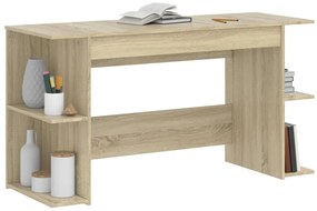 vidaXL Γραφείο Sonoma Δρυς 140 x 50 x 75 εκ. από Επεξεργασμένο Ξύλο
