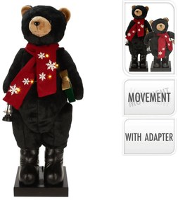 Διακοσμητικό Μουσικό Αρκουδάκι με κίνηση, φωτισμό LED και διαστάσεις 35x35x110cm