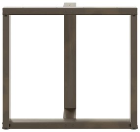 vidaXL Πόδια Τραπεζαρίας σε Σχήμα Τ, 2 τεμ. Μαύρο 80x35x(72-73) εκ. Ατσάλι