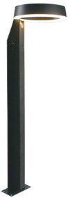 Φωτιστικό Δαπέδου - Στήλος Κήπου Zoom 4321600 LED 12W 3000K 566Lm 18x75cm Dark Grey Viokef