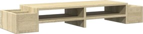 vidaXL Βάση Οθόνης με Αποθ. Sonoma Δρυς 100x27x15 εκ. Επεξεργ. Ξύλο
