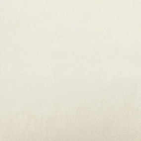 vidaXL Πολυθρόνα Relax Λευκό Κρεμ Βελούδινη