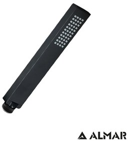 Τηλέφωνο Ντους Μαύρο Ματ 18,6 εκ. Eurorama Quadra Black Thin E082070-400