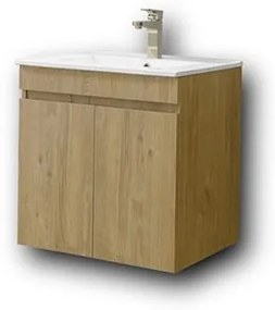 Πάγκος OMEGA BEIGE OAK 60 3BOM060BO0 57x44x60, Νιπτήρας 60x45  3BOM060BO0