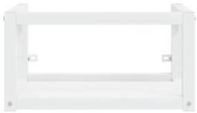 Σκελετός Νιπτήρα Μπάνιου με Εντοιχισμένο Νιπτήρα Λευκό Σίδερο - Λευκό
