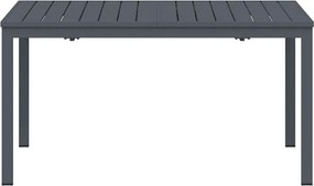vidaXL Τραπέζι Patio Ανθρακί 180 x 80 x 74 cm
