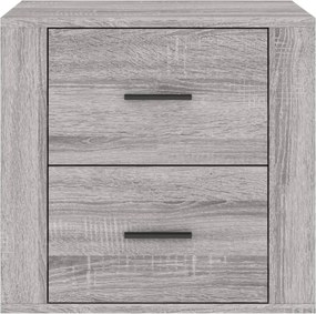 vidaXL Κομοδίνο Γκρι Sonoma 50x39x47 εκ.