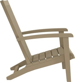 vidaXL Καρέκλα Κήπου Adirondack Αν. Καφέ από Πολυπροπυλένιο