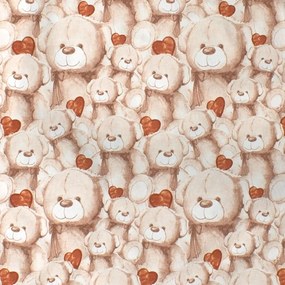 Πάνα Βρεφική Χασέ Teddy Bear 535 Beige DimCol 80x80cm 100% Βαμβάκι