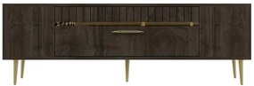 Έπιπλο Τηλεόρασης Dekolp 475OLV2989 150x29,6x48cm Walnut-Gold