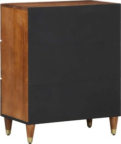 vidaXL Πλαϊνό γραφείο Καφέ 60 x 33 x 75 cm Στερεό ξύλο μάνγκο