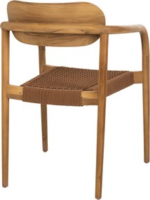 ΠΟΛΥΘΡΟΝΑ OSLO HM9636.01 ΞΥΛΟ TEAK ΦΥΣΙΚΟ & ΣΧΟΙΝΙ--B’ΔΙΑΛΟΓΗΣ 55x54x80Y εκ.