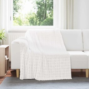 vidaXL Ριχτάρια 6 pcs Λευκό 200 x 150 cm Μαλλί