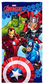 Παιδική Πετσέτα Θαλάσσης Microfiber (70x140) Dimcol Avengers 17 Blue