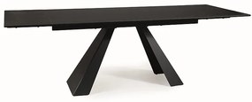 STÓŁ SALVADORE CERAMIC CZARNY SAHARA NOIR/CZARNY MAT (160-240)X90 DIOMMI-80-3082