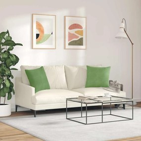 vidaXL Μαξιλάρι Καναπέ 2 pcs Ανοιχτό Πράσινο 45 x 45 cm