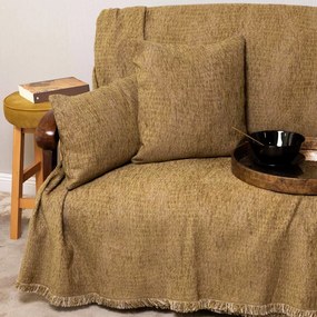 Ριχτάρι Ismaros Olive-Beige Aslanis Home Τριθέσιο 180x300cm Cotton,Polycotton