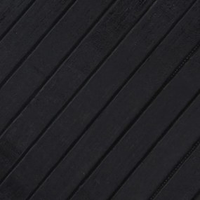 vidaXL Χαλί Ορθογώνιο Μαύρο 80x100 εκ. από Μπαμπού