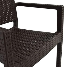 ΠΟΛΥΘΡΟΝΑ ΠΟΛΥΠΡΟΠΥΛΕΝΙΟΥ ΒΑΡΕΩΣ ΤΥΠΟΥ KAGANU DARK BROWN HM5134.09 57x55,5x89 εκ.