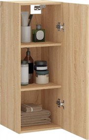 vidaXL Ντουλάπι Τοίχου Sonoma Δρυς 34,5 x 34 x 90 εκ. Επεξεργ. Ξύλο