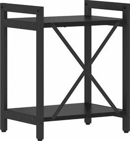 vidaXL Ράφι Βιβλίων 40 x 30 x 50 cm Επεξεργασμένο Ξύλο Μαύρη Οξυά