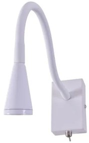 Απλίκα Φωτιστικό Τοίχου LED Μέταλλο CABLE H10 Φ6 Homelighting-77-3590-Λευκό 77-3590