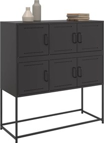 vidaXL Ντουλάπι Μαύρο 100,5x39x107 εκ. Ατσάλινο