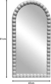 Καθρέπτης Pavloval pakoworld ασημί pp 42x3.5x81εκ