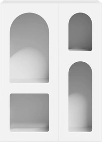 vidaXL Πλαϊνό γραφείο Λευκό 59 x 35 x 80.5 εκ. Επεξεργασμένο ξύλο