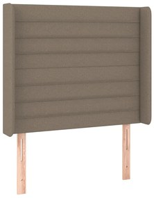 Κεφαλάρι με Πτερύγια Taupe 83x16x118/128 εκ. Υφασμάτινο 3119698