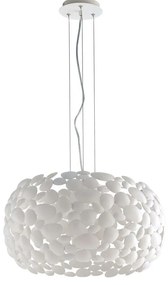Φωτιστικό Οροφής Dioniso I-DIONISO-S48-BCO 3xE27 Φ48cm 147cm White Luce Ambiente Design Metal