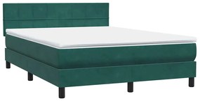 ΚΡΕΒΑΤΙ BOXSPRING ΜΕ ΣΤΡΩΜΑ ΣΚΟΥΡΟ ΠΡΑΣΙΝΟ 160X210ΕΚ. ΒΕΛΟΥΔΙΝΟ 3316890