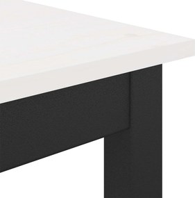 vidaXL Τραπέζι μπαρ Λευκό 110 x 55 x 105 εκ. Στερεά ξυλεία πεύκου