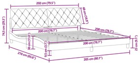 ΠΛΑΙΣΙΟ ΚΡΕΒΑΤΙΟΥ ΜΕ ΚΕΦΑΛΑΡΙ ΜΠΛΕ 200X200 ΕΚ. ΒΕΛΟΥΔΙΝΟ 3207945