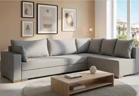 Γωνιακός καναπές Trendy-Αριστερή-265φ 165β εκ.-Γκρι Anoixto