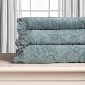 Πετσέτα Προσώπου (50x100) Silk Fashion Alicia 520gsm Πράσινο