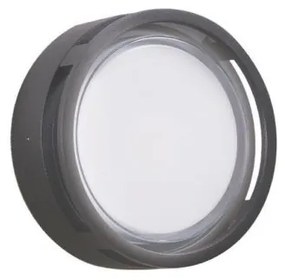 Απλίκα Φωτιστικό Τοίχου LED 15W Σκούρο Γκρι ΙΡ65 Φ22,5cm Nikao 4321800 Viokef-4321800-Ανθρακί 4321800