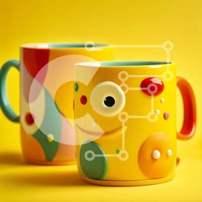 Intra Συλλεκτικό Ξύλινο Παζλ Plywood 4mm - Διασκεδαστικές και ζωντανές κούπες με μοναδικά σχέδια Σε Ξύλινο Κουτί - Διαστάσεις: 10x10 cm – 25 κομμάτια