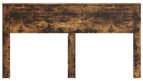 vidaXL Κεφαλάρι Καπνιστό Δρύς 180 cm Επεξεργασμένο ξύλο