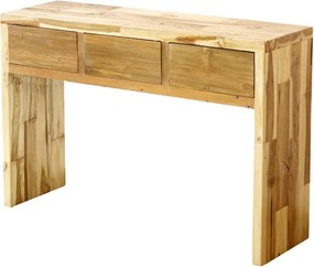 Κονσόλα Nextdeco μασίφ ξύλο teak με συρτάρι Υ80×120×35εκ.