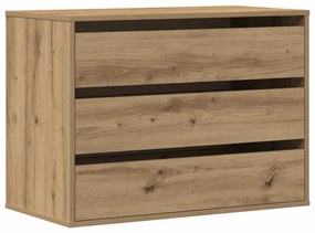 vidaXL Συρταριέρα Γωνιακή Αρτισιανή Δρυς 80x41x58 εκ. Επεξεργ. Ξύλο
