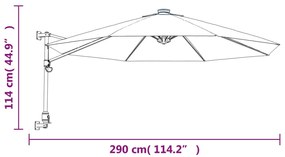 ΟΜΠΡΕΛΑ ΕΠΙΤΟΙΧΙΑ ΜΕ LED ΘΑΛΑΣΣΙ 290 ΕΚ. 362894