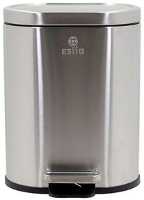 Κάδος Απορριμμάτων Ovoid Soft Close 02-21412 24,4x21,5x29,4cm 6lt Inox Estia Stainless Steel
