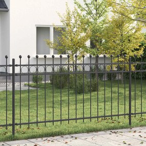 vidaXL Δαχτυλίδι φράχτη TILBURG Μαύρο
