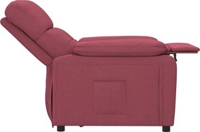vidaXL Πολυθρόνα Ανακλινόμενη Μπορντό Υφασμάτινη
